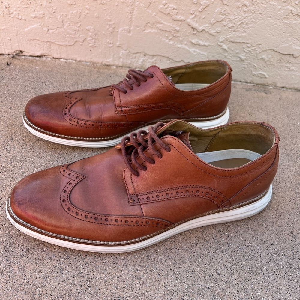 Cole Haan Brown Wingtip Oxford Sneaker Men's 10.5M